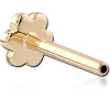 14k Gold Threadless Pin