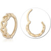 14k Gold Hinge Segment Ring Chain Link