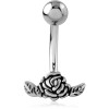 Surgical Steel Jewelled Navel Banana