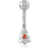 Surgical Steel Jewelled Navel Banana
