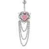 Surgical Steel Jewelled Navel Banana
