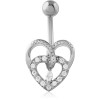 Surgical Steel Jewelled Navel Banana