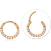 Gold Pvd 18k Coated Surgical Steel Jewelled Multi Purpose Clicker