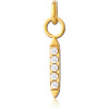 Gold Pvd Coated Surgical Steel Jewelled Charm