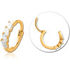Gold Pvd Coated Surgical Steel Jewelled Multi Purpose Clicker