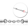 Surgical Steel Charm For Industrial Barbell - Chain