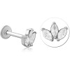 Surgical Steel Internally Threaded Jewelled Micro Labret