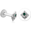 Surgical Steel Internally Threaded Jewelled Micro Labret