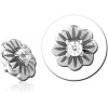Surgical Steel Jewelled Micro Attachment For 1.2mm Internally Threaded Pins