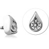 Surgical Steel Jewelled Micro Attachment For 1.2mm Internally Threaded Pins