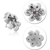 Surgical Steel Jewelled Micro Attachment For 1.2mm Internally Threaded Pins