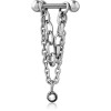 Surgical Steel Micro Barbell With Chain