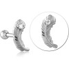 Surgical Steel Jewelled Tragus Micro Barbell