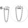 Surgical Steel Micro Labret With Jewelled Attachment