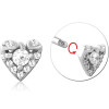 Surgical Steel Micro Threaded Jewelled Attachment