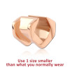 Rose Gold Pvd Coated Surgical Steel Half Tunnel