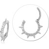 Sterling Silver 925 Rhodium Plated Jewelled Multi Purpose Clicker