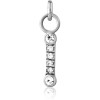 Surgical Steel Jewelled Charm