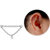 Stainless Steel Cable Oval Rollo Chain Accesory - Two With Sliding Jewel