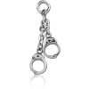 Surgical Steel Attachment For Intimate Piercing - Handcuffs