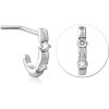 Surgical Steel 90 Degree Jewelled Wrap Around Nose Stud