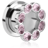 Surgical Steel Jewelled Threaded Tunnel