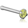 Surgical Steel Prong Set 2mm Jewelled Nose Bone
