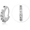 Surgical Steel Jewelled Nose Ring Clicker