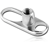 Titanium Internally Threaded Dermal Anchor Pin With Big Hole