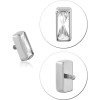 Titanium Jewelled Micro Attachment For 1.2mm Internally Threaded Pins-rectangle