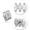 Titanium Jewelled Micro Attachment For 1.2mm Internally Threaded Pins