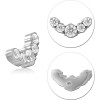 Titanium Jewelled Micro Attachment For 1.2mm Internally Threaded Pins-kite