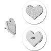 Titanium Micro Attachment For 1.2 Mm Internally Threaded Pins - Heart