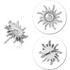 Titanium Threadless Attachment Top Size 6x6mm