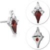 Titanium Jewelled Threadless Tops Attachment