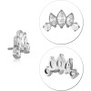 Titanium Jewelled Threadless Tops Attachment