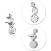 Titanium Jewelled Threadless Tops Attachment