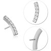 Titanium Jewelled Threadless Tops Attachment Size 3x10mm