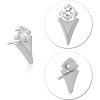 Titanium Jewelled Threadless Tops Attachment Size 4x8mm