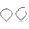 Titanium Bumped Cut Face Hinged Segment Ring