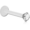 Bioflex Internal Labret With Jewelled Surgical Steel Attachment