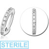 Sterile Surgical Steel Prong Set Crystal Jewelled Multi Purpose Clicker