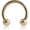 Zircon Pvd Coated Titanium Internally Threaded Micro Circular Barbell