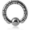 Surgical Steel Design Ball Closure Ring