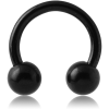 Black Pvd Coated Surgical Steel Circular Barbell