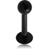 Black Pvd Coated Titanium Labret