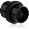 Black Pvd Coated Stainless Steel Flesh Tunnel