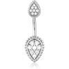 Surgical Steel Double Jewelled Navel Banana