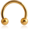 Gold Pvd Coated Surgical Steel Micro Circular Barbell