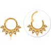 Gold Pvd Coated Surgical Steel Jewelled Multi Purpose Clicker